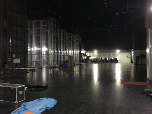 Arrière scène du théâtre