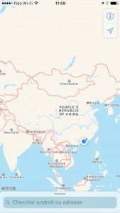 Guizhou sur la carte